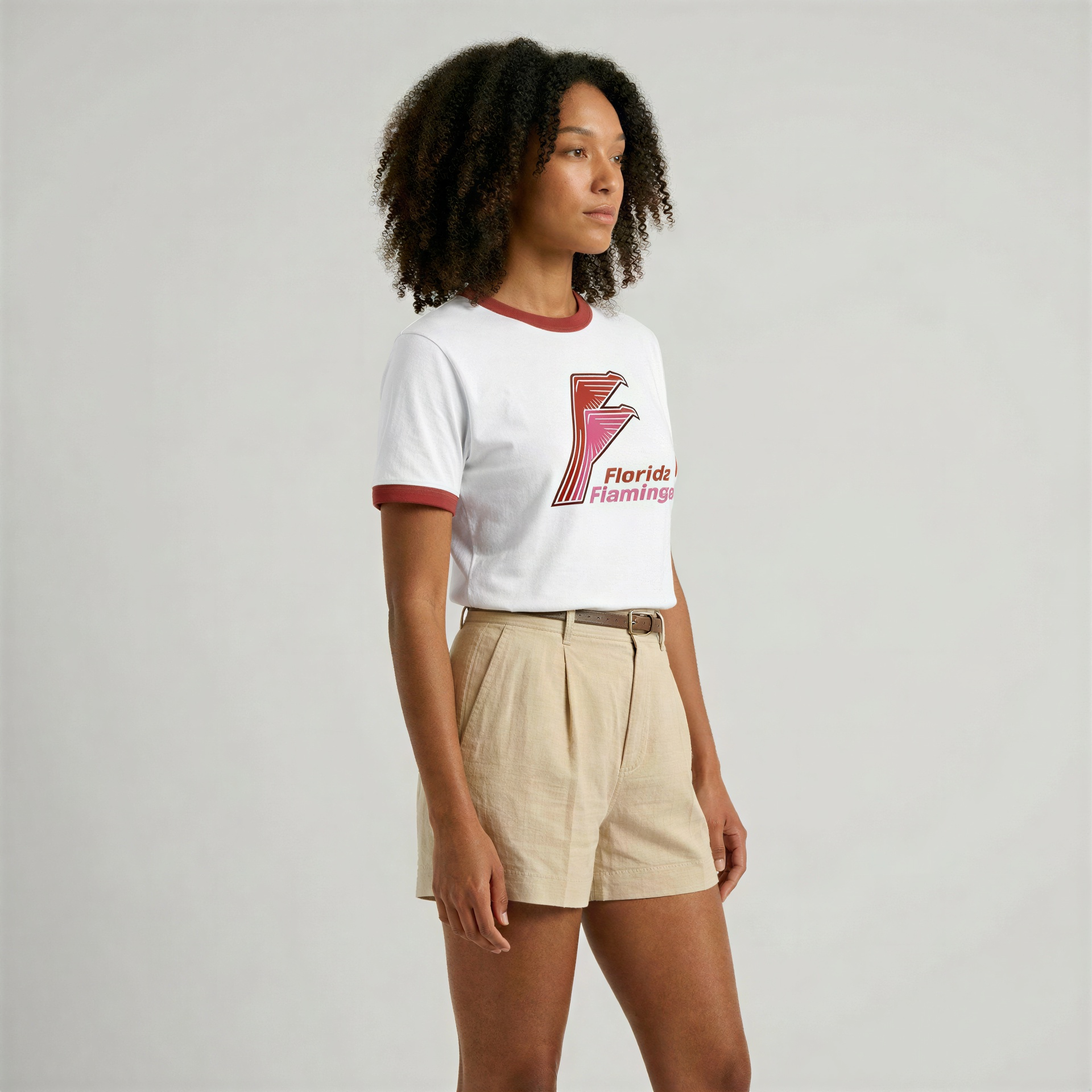 Florida Flamingos Ringer Tee