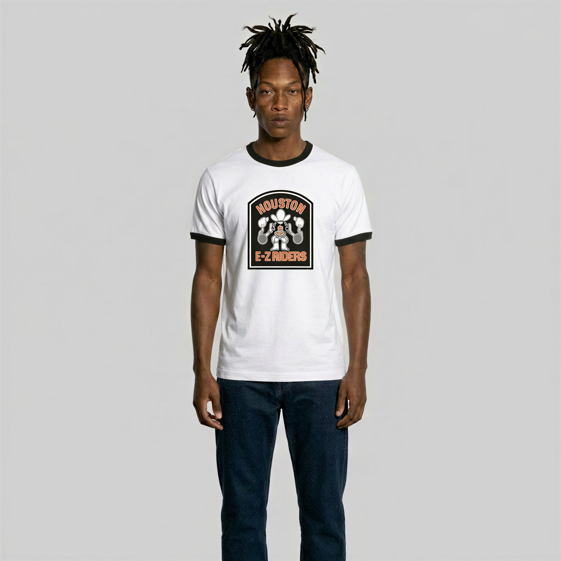 Houston E-Z Riders Ringer Tee
